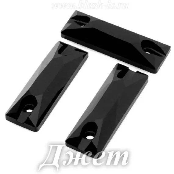 Пришивной багет Dongzhou с 2 отверстиями, Джет