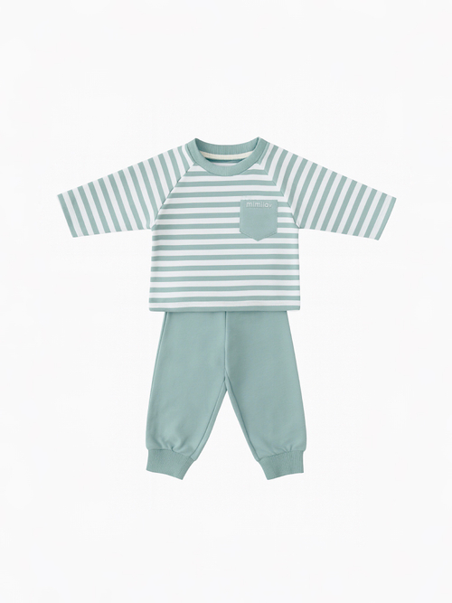 Костюм в полоску, Мятный