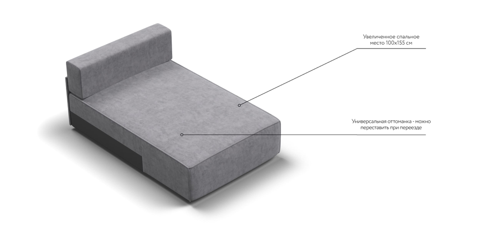 Босс Софт Модуль оттоманка Велюр Роял агат