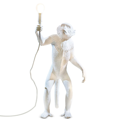 Напольный дизайнерский светильник  Monkey by Seletti (белый)