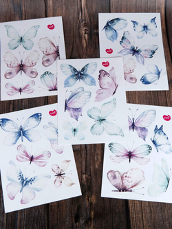 Наклейки бабочки для декорирования интерьера