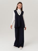 Жилетка в школу для девочки AT973 синий