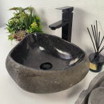 Раковина из речного камня RS-64890 43*33*15 0861