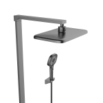 Душевая стойка Vincea Inspire VSFS-3I13TGM термостатическая с изливом, вороненая сталь