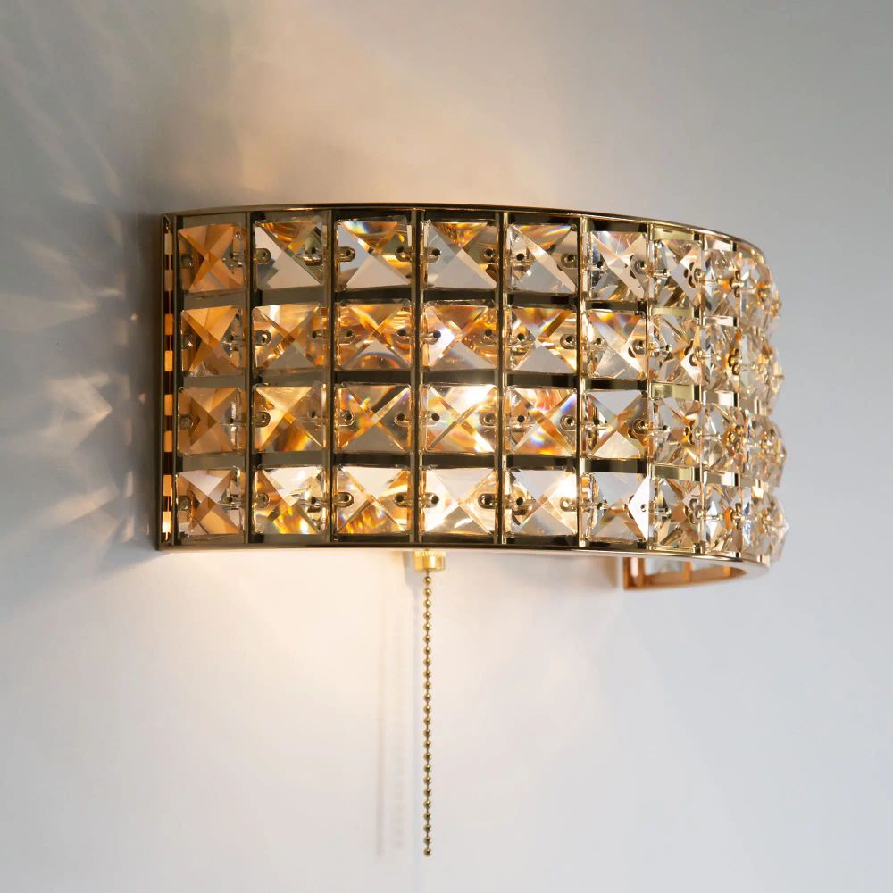 Citilux Портал CL324302 Бра хрустальное с выключателем Золото