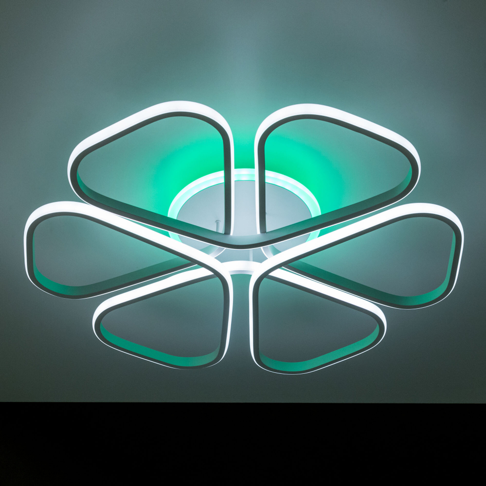 Citilux Сезар Смарт CL233A270E RGB Умная люстра Белая