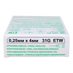 Игла для мезотерапии SFM ETW 31G 0,25 х 4 мм 50 шт