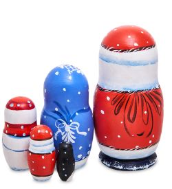 Народные промыслы МР-13/ 4-D Матрешка 5м «Семейка Деда Мороза»