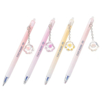 Ручка гелевая, пиши-стирай, автоматическая, Basir, синие чернила, серия "Лапки", с игрушкой на корпусе