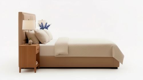 Мягкая кровать с подъемным механизмом "Кристина" (велюр)