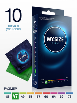 Презервативы MY.SIZE PRO размер 47 - 10шт