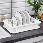 Сушилка для посуды IDEA, 42.5×27.5×9.5 см, пластик, белый
