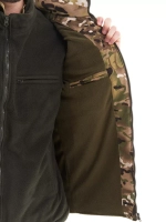 Жилет тактический утепленный камуфляжный на флисе мультикам