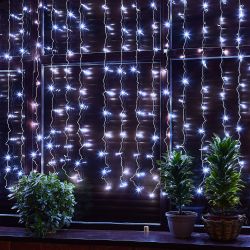 ULD-C3020-160-DTA WHITE IP20 Занавес светодиодный. 3х2м. 160 светодиодов. Белый свет. Провод прозрачный. TM Uniel