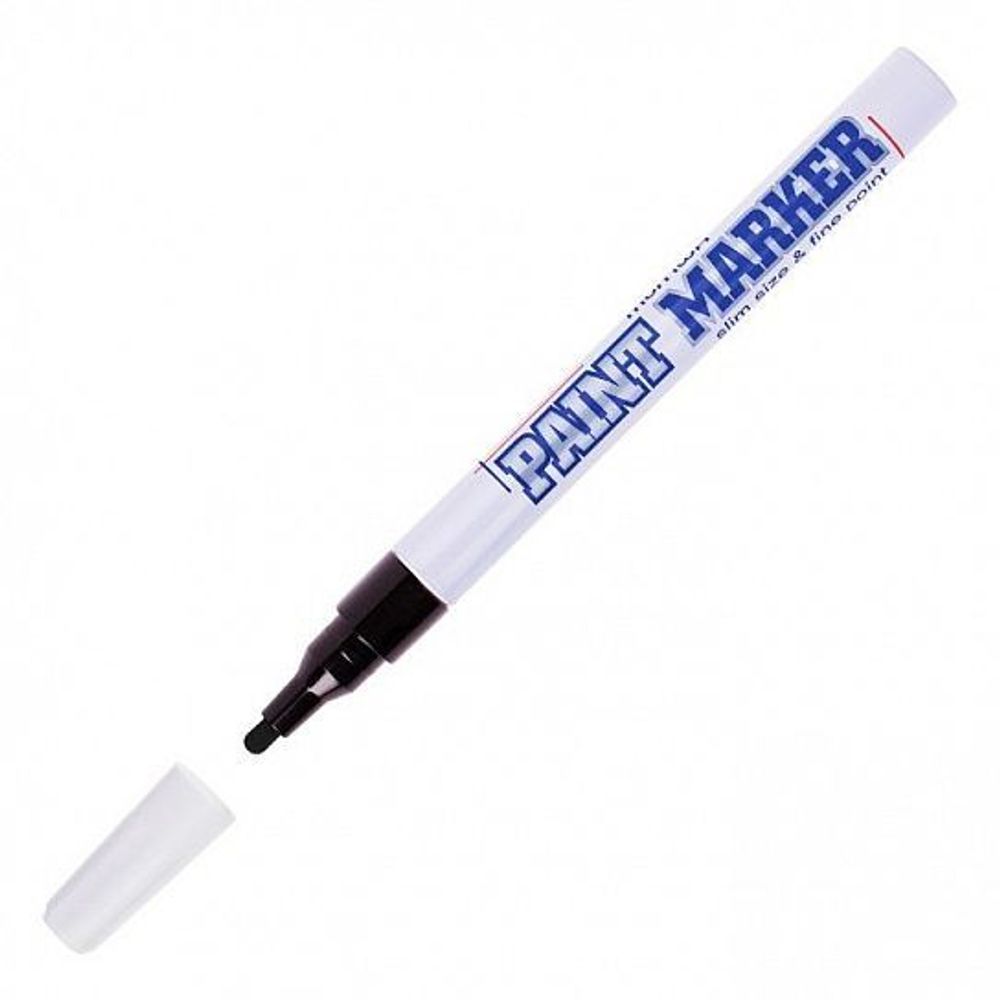 Маркер-краска MunHwa Slim 2 мм черный круглый