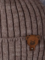 Шапка детская зимняя вязаная и снуд