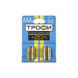 Батарейки Трофи LR03-4BL ENERGY MAX Alkaline