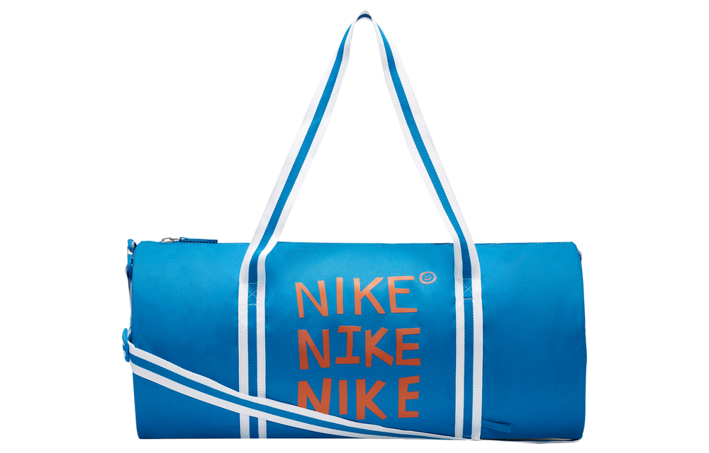 Nike Heritage Travel Bags Light Photo Blue/Light Photo Blue/Psychedelic Orange