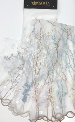 Тюль с вышивкой Sofia арт. Sakura MRT 09 col 02 (высота 300 см, Турция)