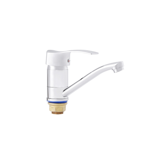 Смеситель для кухни 40к ПРОФСАН ПСМ-215-023 "ПЛЮС" длин. пов. излив, п/гайку, без подводки, ХРОМ