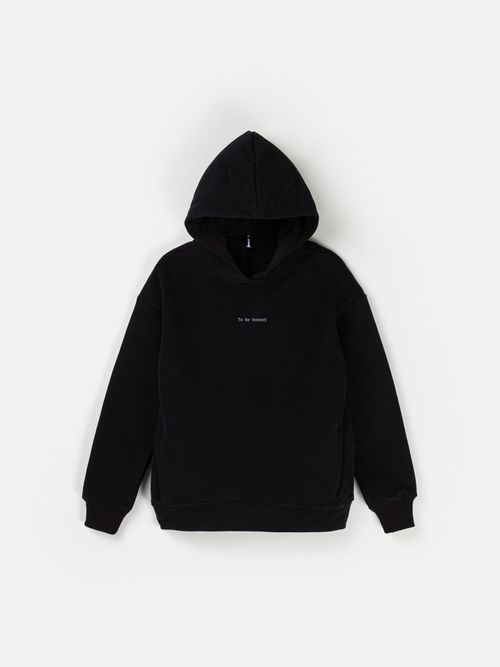 Худи с велюровым эффектом 