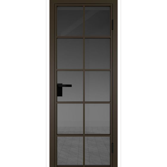 Межкомнатная дверь алюминиевая Profil Doors 4AG деорэ остеклённая