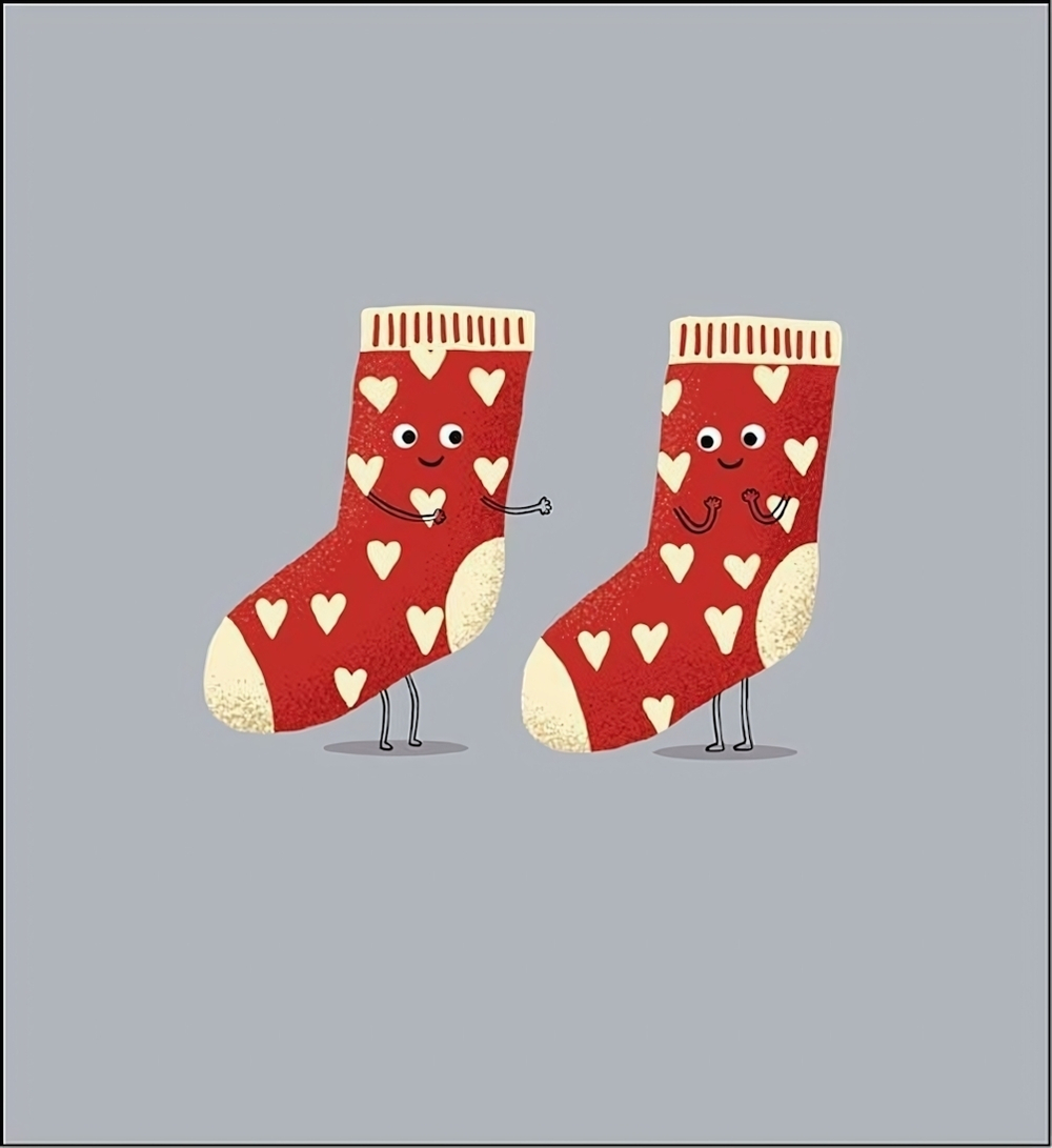 Открытка 121*183мм. "Носки" (АртДизайн), 1 шт.