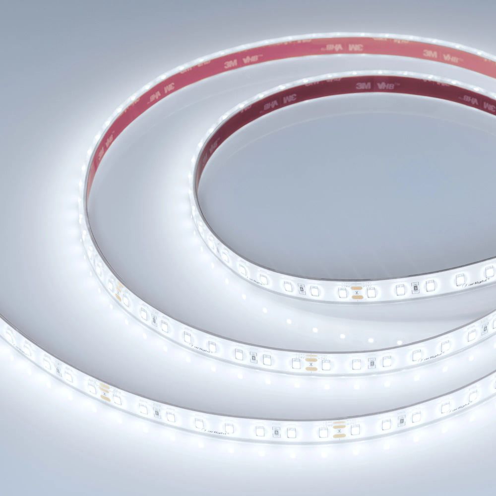 Светодиодная лента герметичная RTW-PS-A80-12mm 24V White6000 (4.8 W/m, IP67, TWP100, 5m) (Arlight, -) 045159