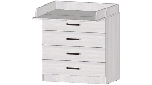 Комод пеленальный Анкор светлый