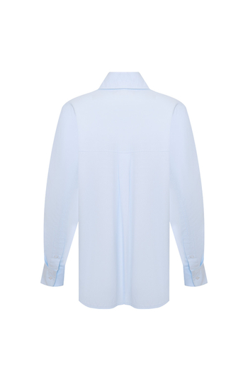 Рубашка классическая из хлопка AMAN Голубой