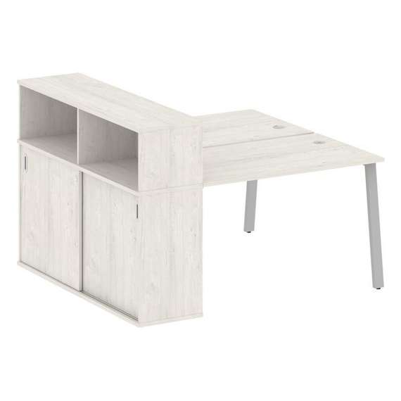 Метал Систем Рабочая станция с шкафом-купе на А-образном м/к БА.РС-СШК-2.2 Т