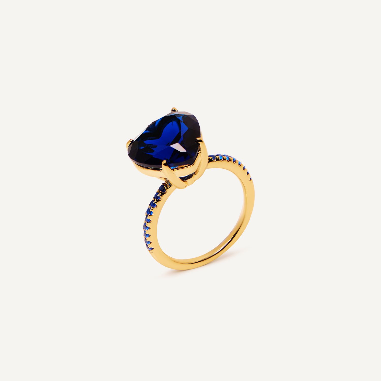 Кольцо Sex in the City Ring Gold Sapphire - September