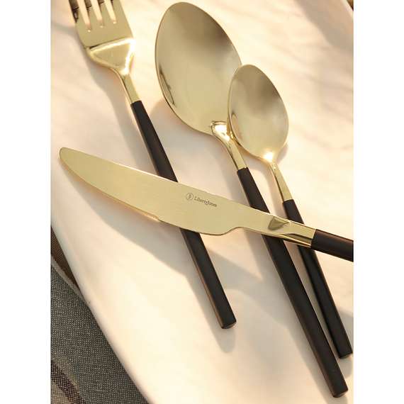 Набор столовых приборов duality, золотистые, 16 пред.