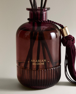 Zara Home Аромадиффузор Arabian Bloom 190 мл, тростниковые палочки микадо, аромат цветочный, Розовый