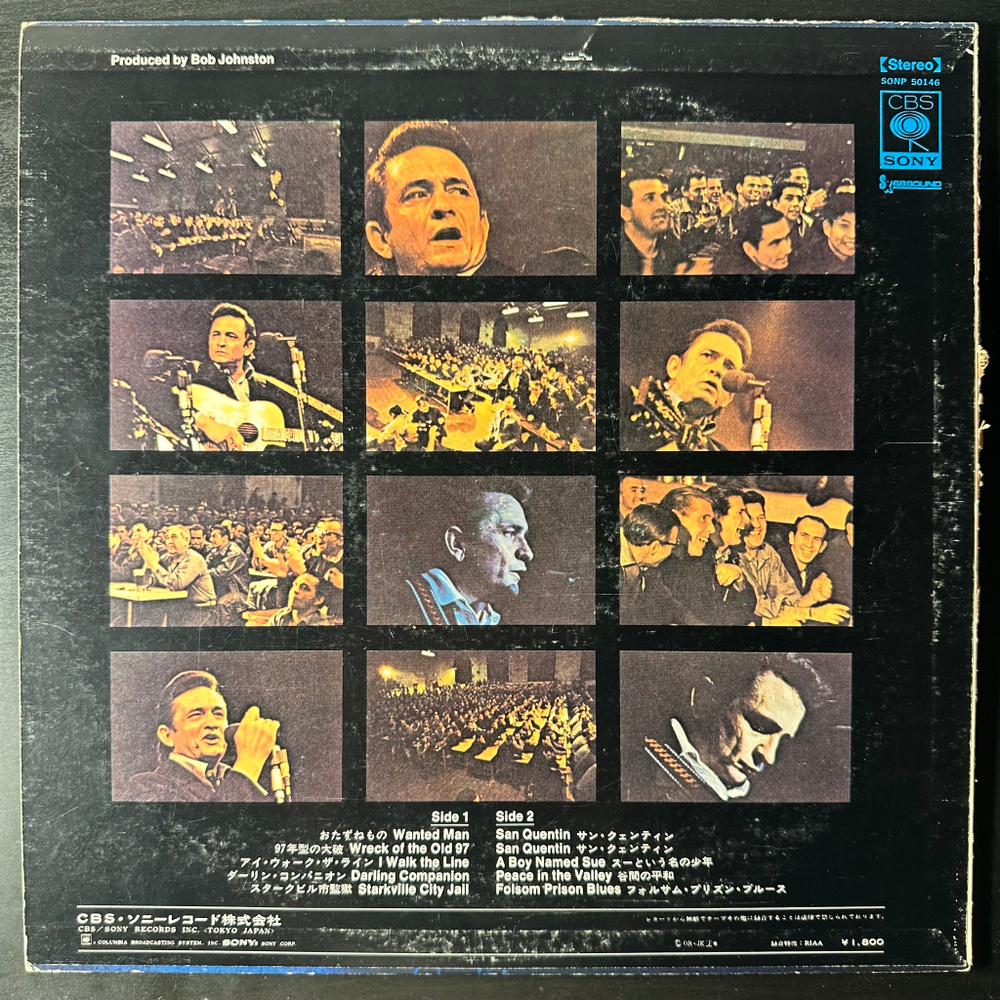 Johnny Cash ‎– Johnny Cash At San Quentin (Япония 1969г.) Promo