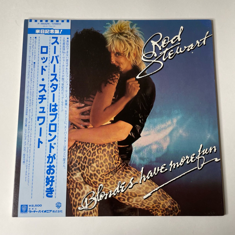 Винтажная виниловая пластинка LP Rod Stewart Blondes Have More Fun (Japan 1978) (Obi) Da Ya Think I'm Sexy?