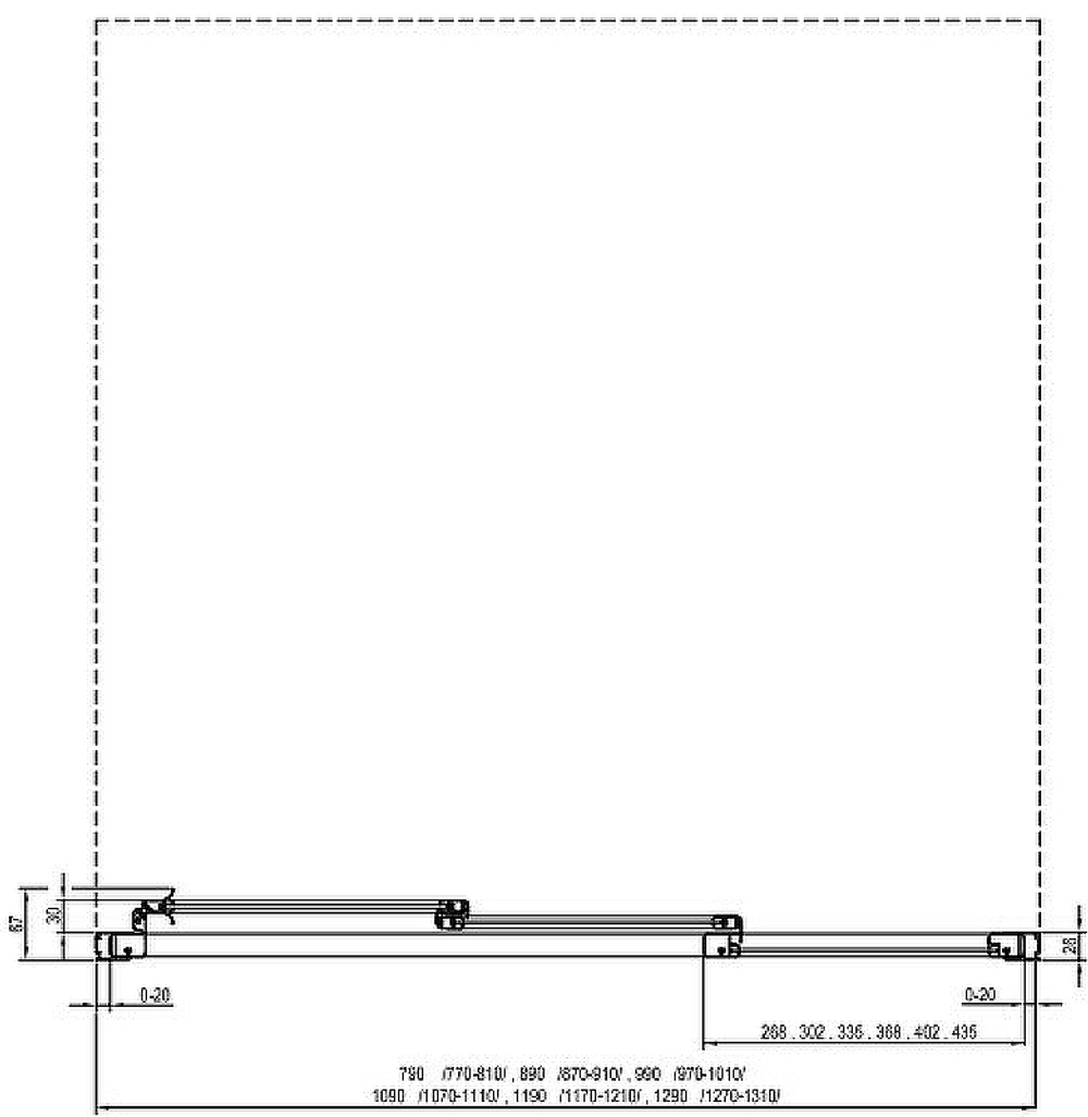Душевая дверь Ravak Supernova ASDP3-110 00VD03R211 профиль Черный матовый витраж пластик Pearl