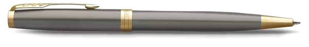 Parker Sonnet Grey Core GT - Ручка шариковая черная M, подарочная упаковка