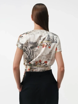 Топ на запах принтованный OLA OLA