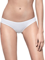 Женские трусики-бразилиана с кружевными вставками (Размер: 2 размер) (Цвет: белый)
