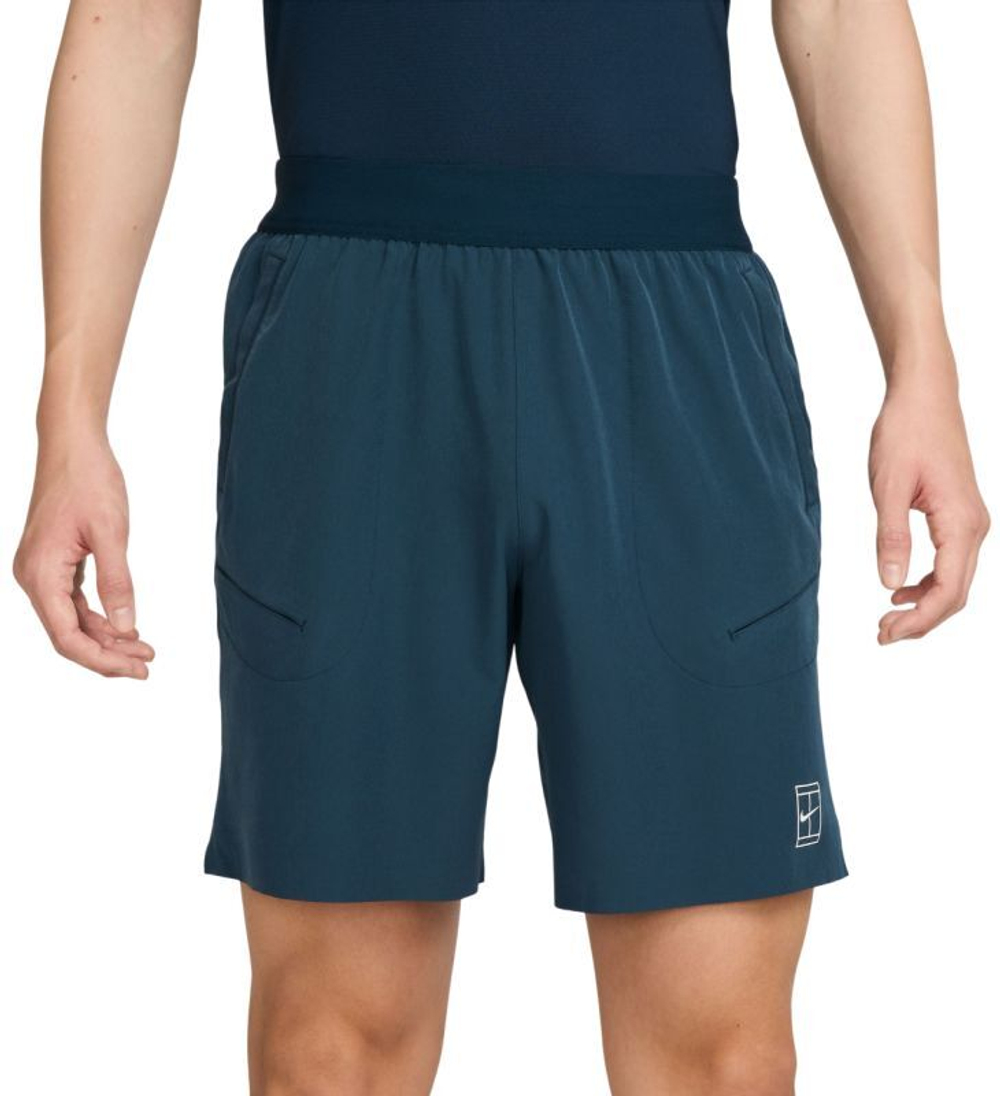 Мужские теннисные шорты Nike Court Advantage Dri-Fit 8in Shorts - небесный