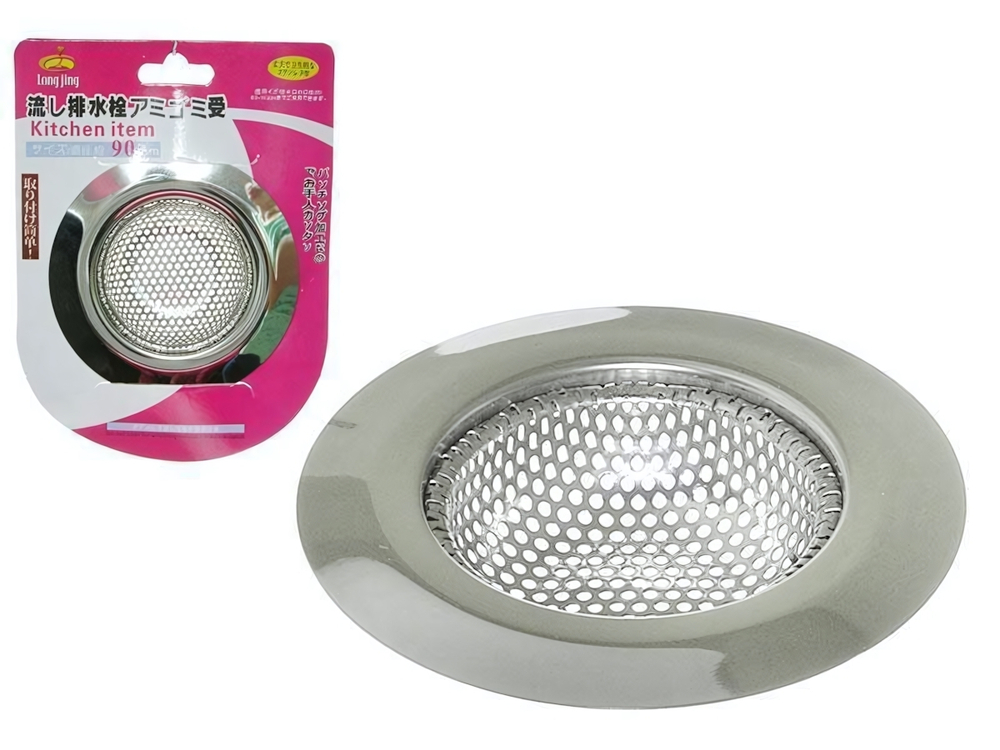 Сетка-пробка для раковины нерж ЕВРО 90мм