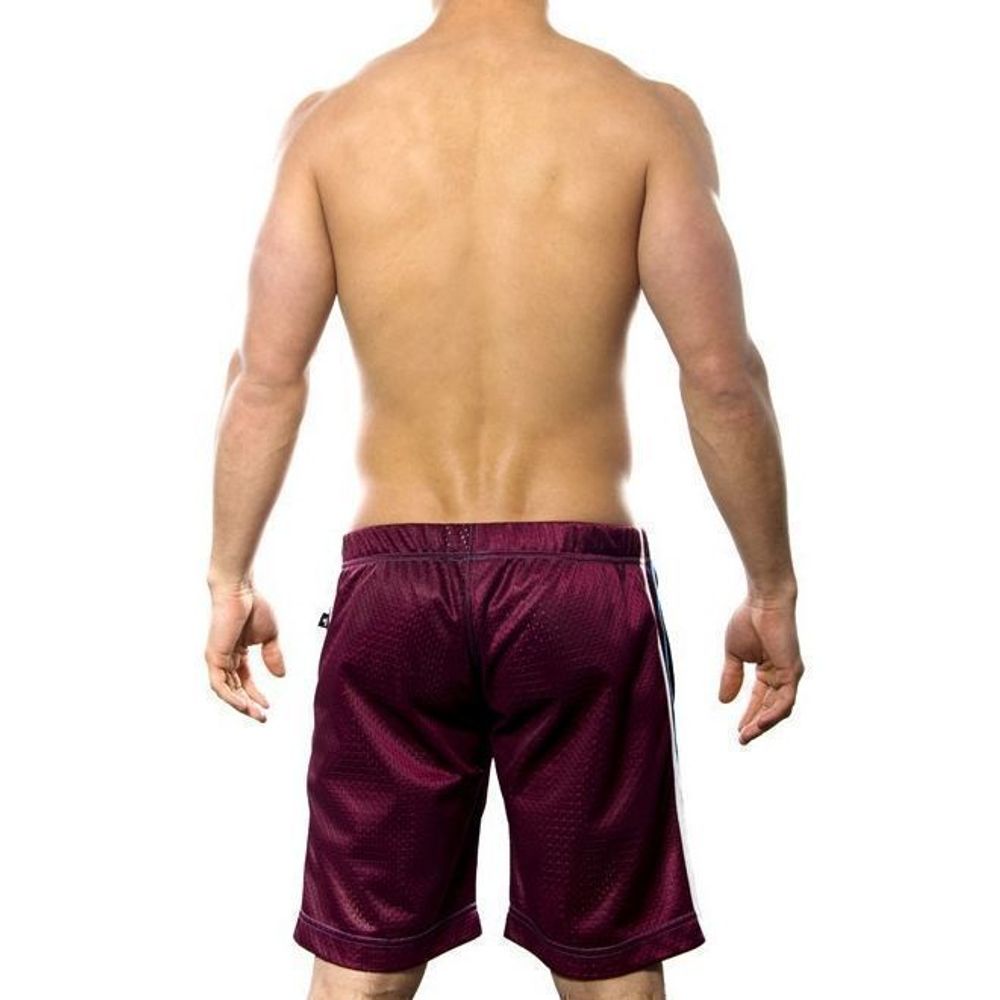 Мужские шорты бордовые Andrew Christian Comfort Shorts  6042