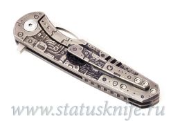 Нож TFK Flicker M398 Titanium Kolesnikov carvingфотография - 9
