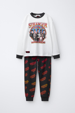 ZARA ПИЖАМА STRANGER THINGS © NETFLIX, АНТРАЦИТОВО-СЕРЫЙ