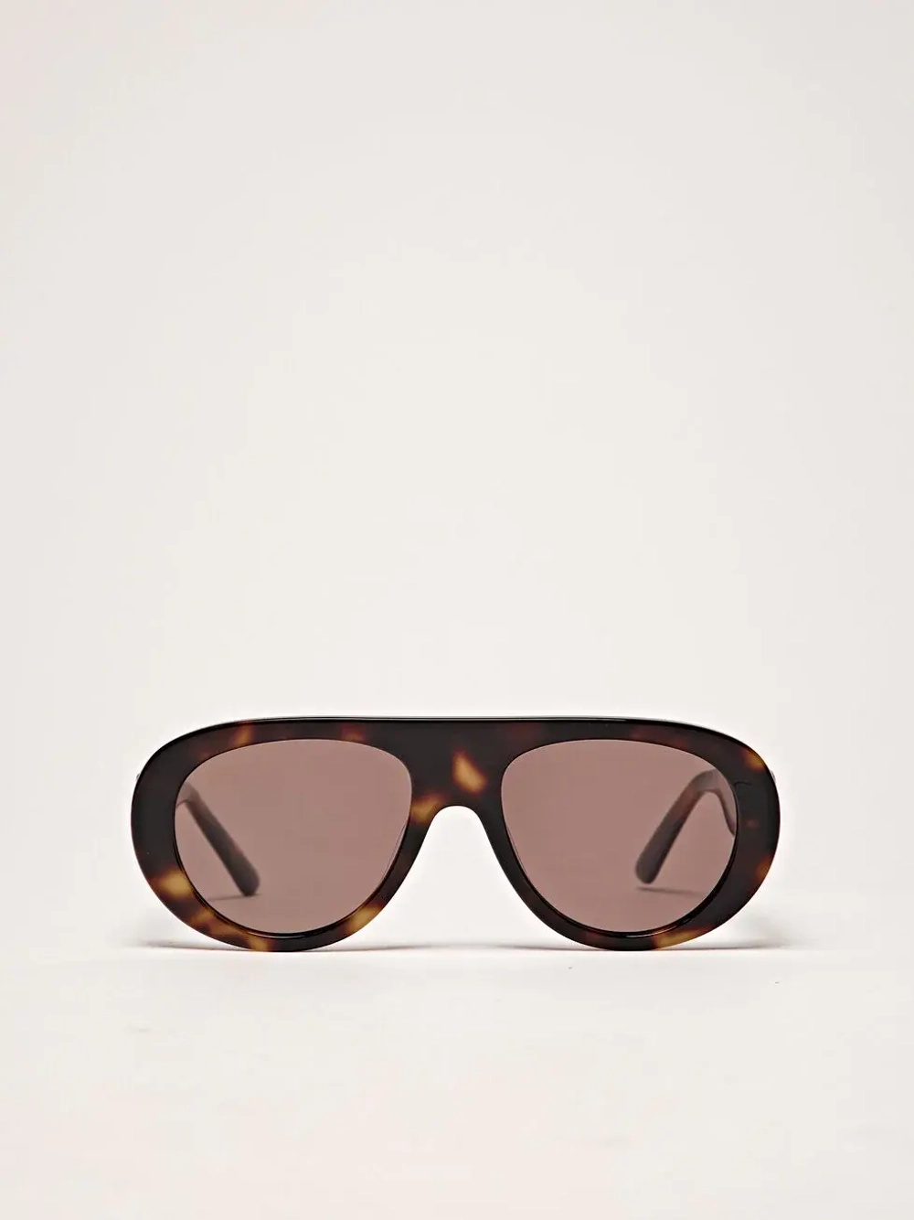 Massimo Dutti Солнцезащитные очки в овальной оправе, коричневый