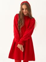 Платье для девочки с длинным рукавом AT1039 красный