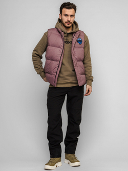 Жилет "НОХО" утеплённый, унисекс, цвет "Лиловая дымка"