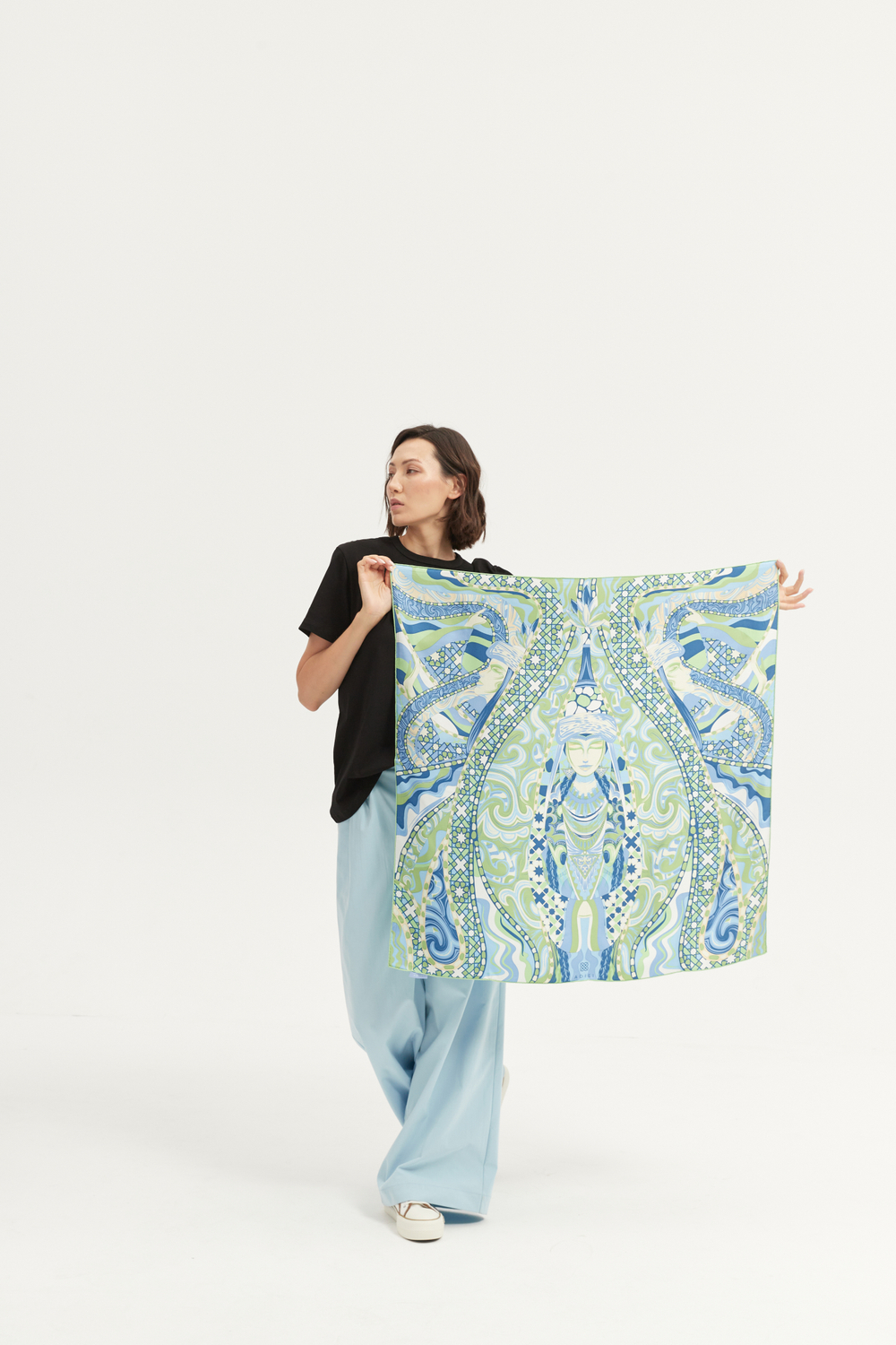 Платок, шелк