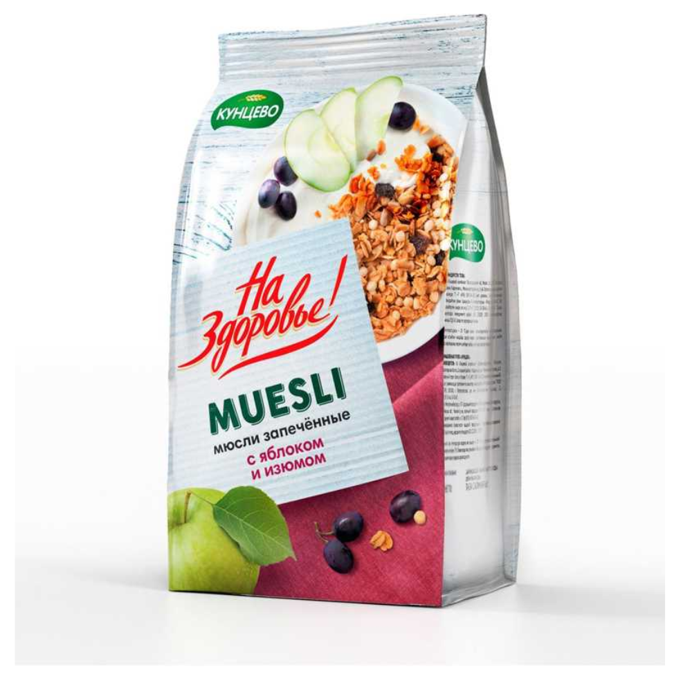 Мюсли запеченные с яблоком и изюмом На здоровье 300 гр